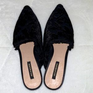 AVA & AIDEN Bailey Velvet Loafer Slides| SAKS 5th